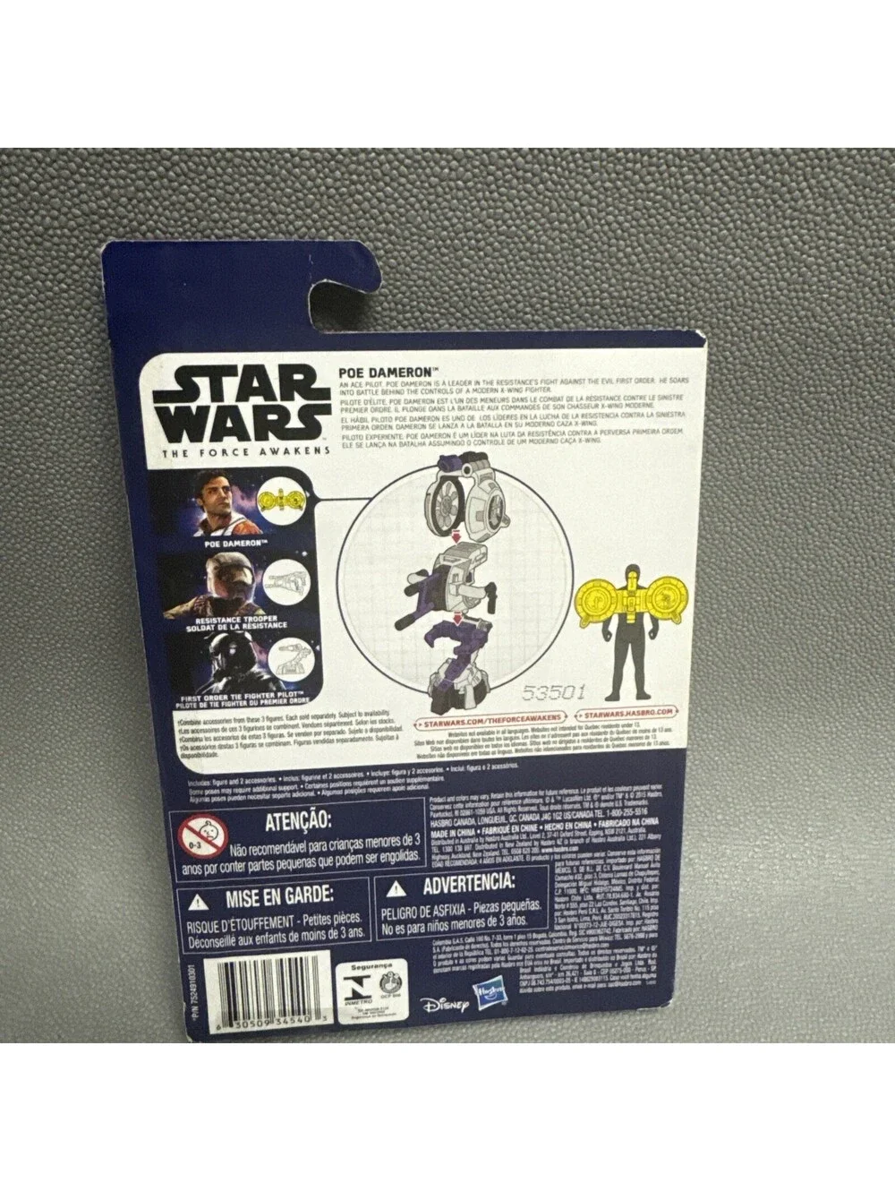Star Wars The Force Awakens First Order Flametrooper Poe Dameron Action Figure